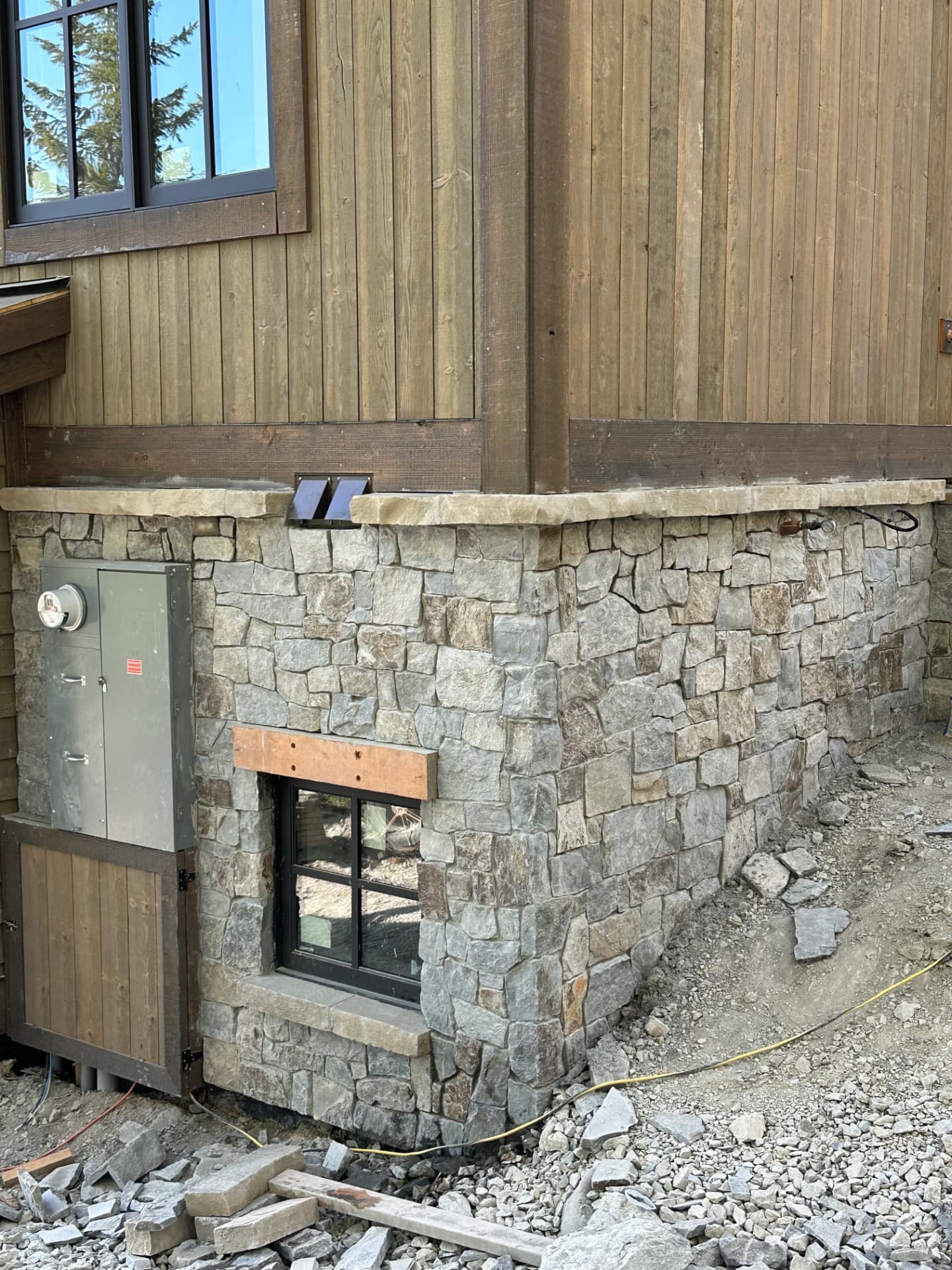 Stone Veneer Foundation Wall — Stone · Lakeside by DL Construction