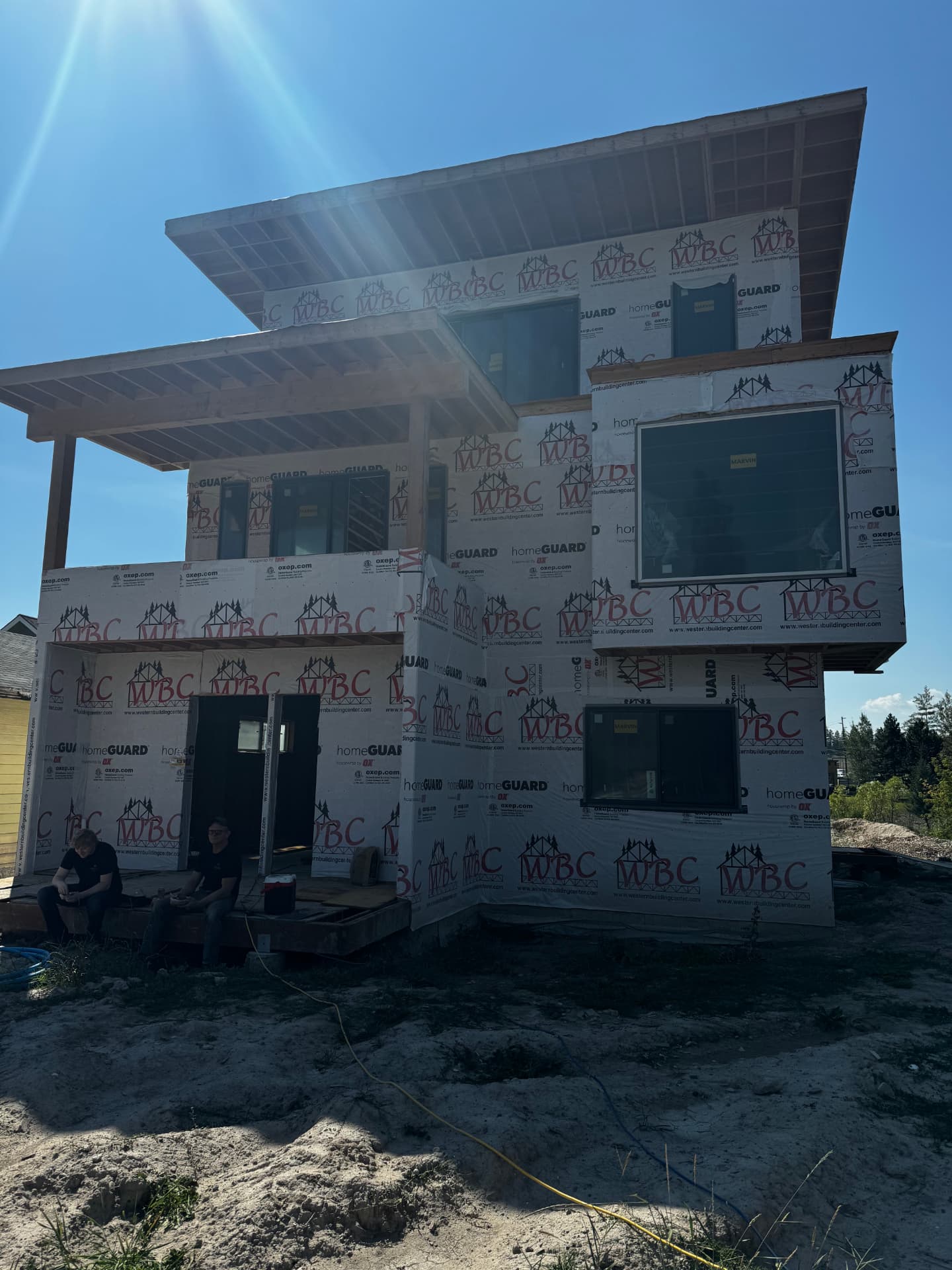 Mountain-Modern Smooth Stucco — Stucco · Whitefish by DL Construction