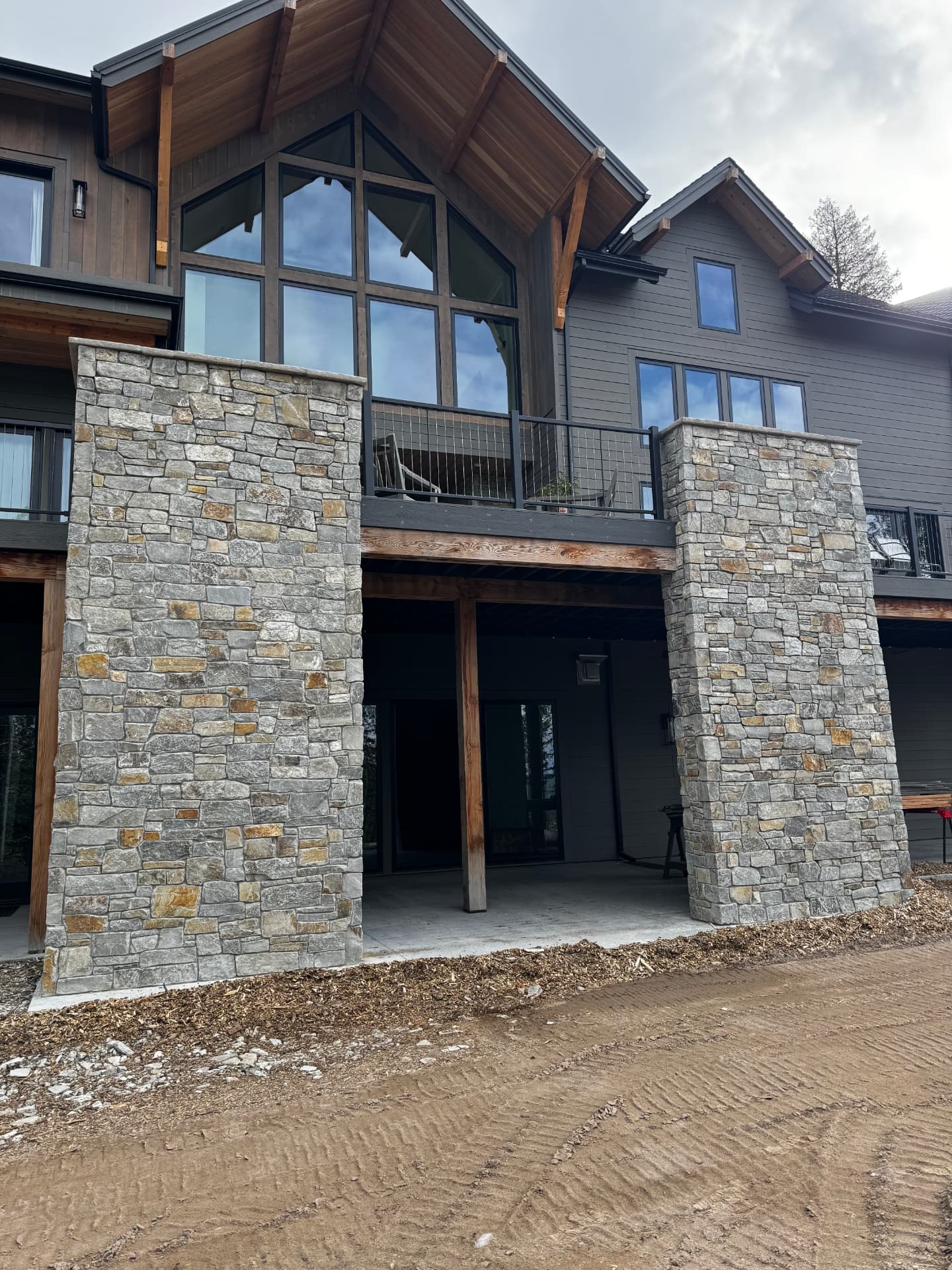 Stone Services detail work by DL Construction in the Flathead Valley, Montana